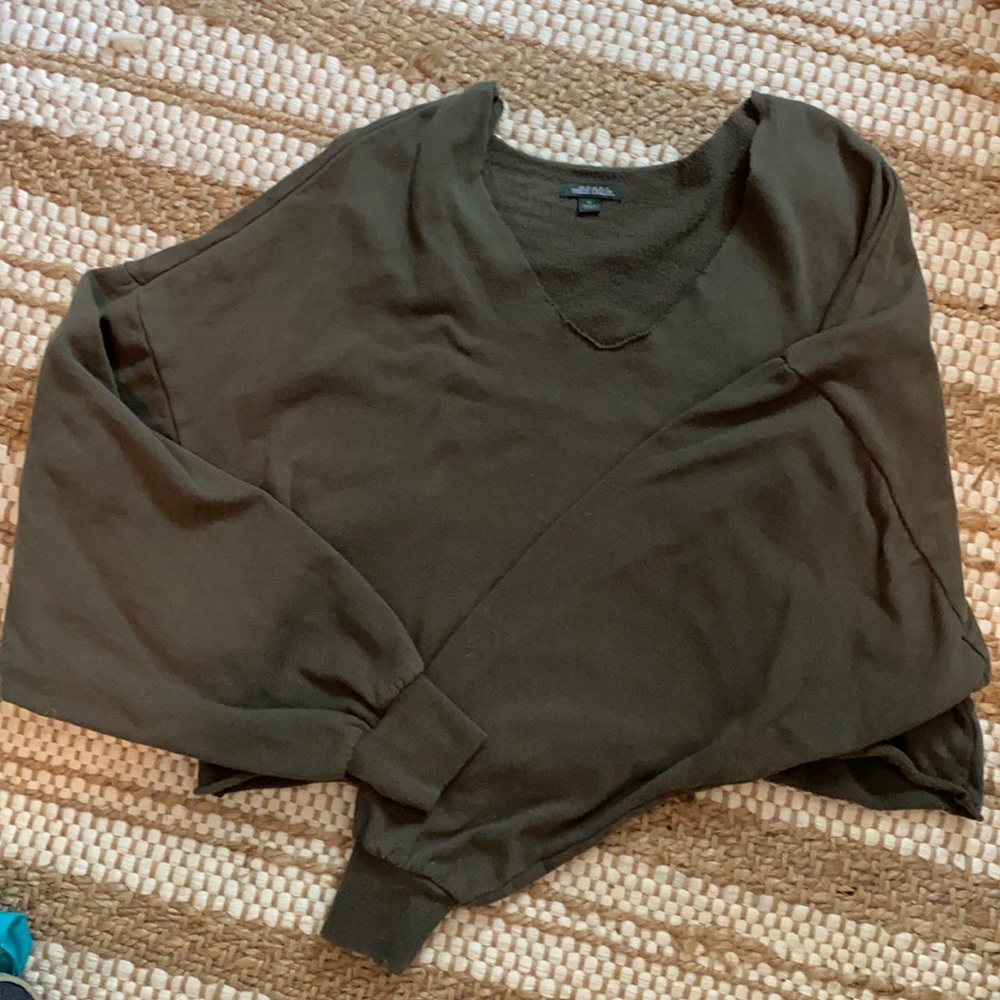 Wild fable oversized cropped sweatshirt